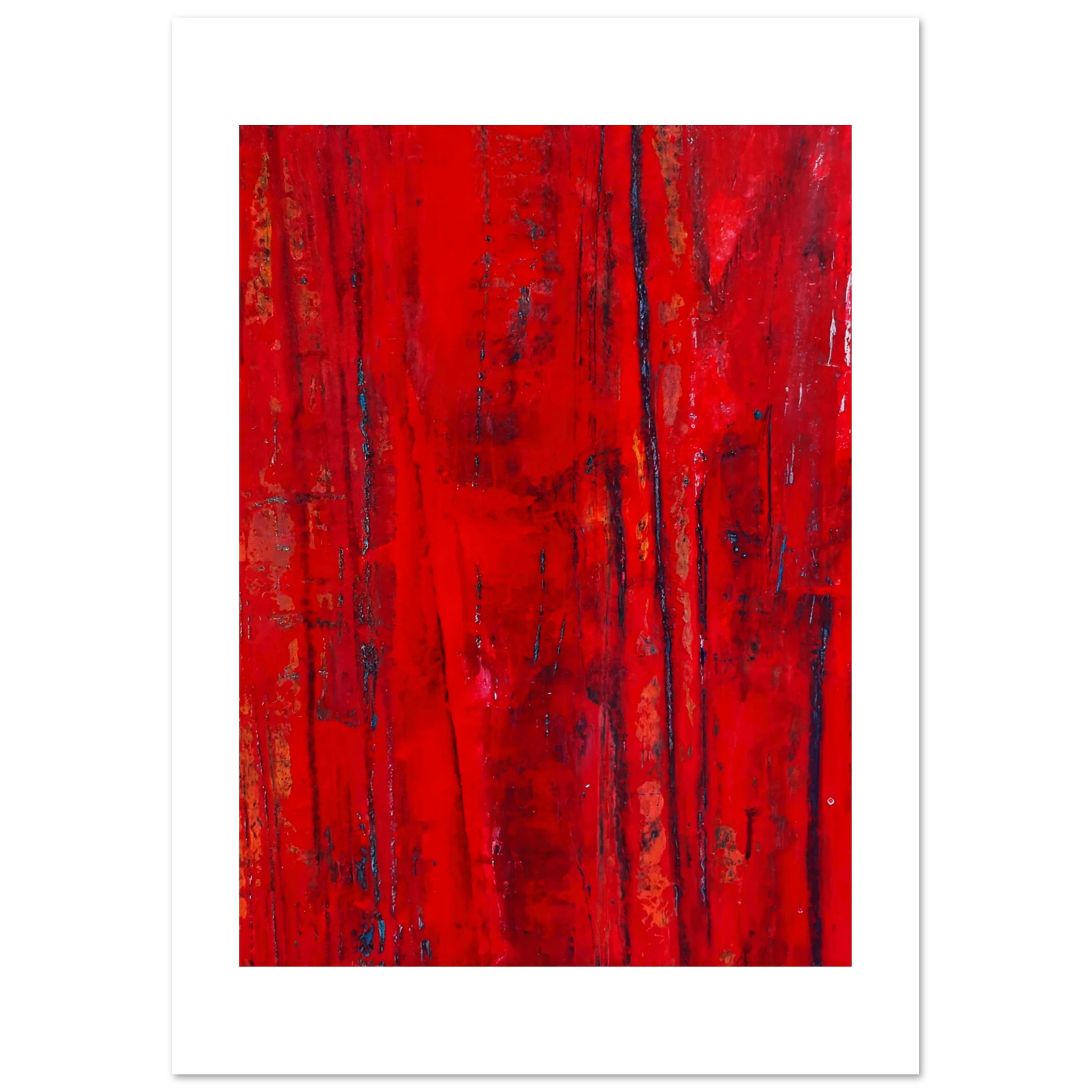 abstraktes gemaelde modernes acrylbild leinwand abstraktes gemälde – „premium matte paper poster durchblick“