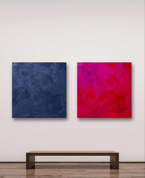 Spielendes Leben II – modernes Leinwandbild, Detailansicht Motiv 1.0. Spielendes Leben 2 Ein Kunstwerk, das durch seine beruhigende Farbgestaltung eine harmonische Balance vermittelt. Die ge