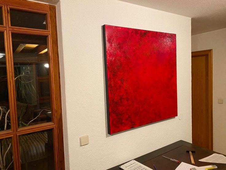 Lebenskraft, Auftragskunst, abstrakte Bilder, Kunst, Abstrakte Kunst auf Leinwand, rote-grosse-bilder-fur-wohnzimmer, abstrakte Bilder kaufen 