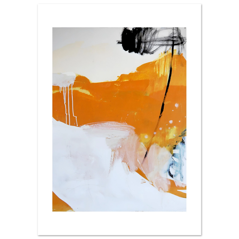 abstraktes gemaelde modernes acrylbild leinwand abstraktes gemälde – „premium matte paper poster freiraum 1“