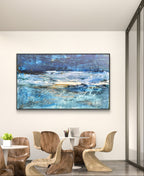 Personalisierte Auftragskunst und Gemälde: grun-blaues-grosses-bild-fur-unternehmen-xxl-format – Kategorie: Originalgemälde – Hersteller: 