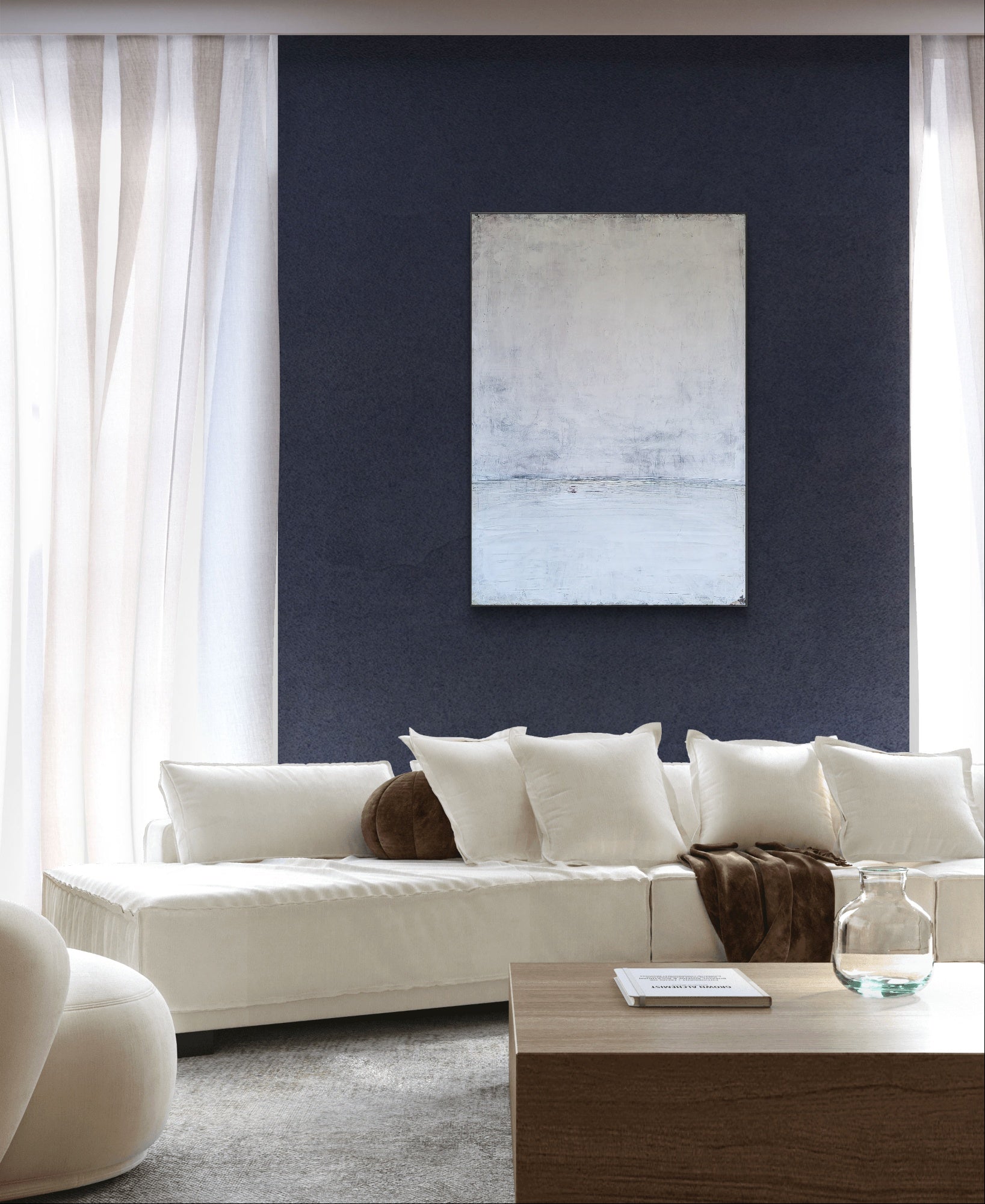 Personalisierte Auftragskunst und Gemälde: abstraktes-weisses-bild-modern – Kategorie: Originalgemälde – Hersteller: 