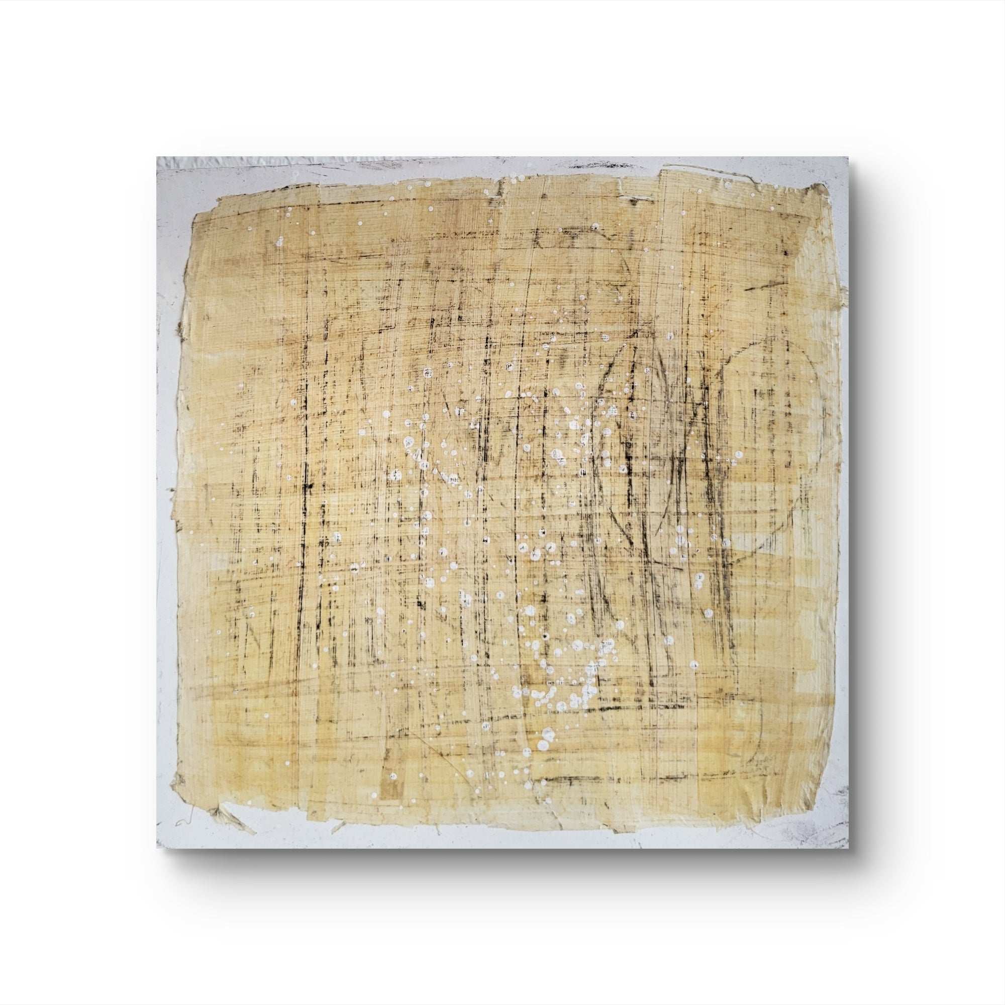 Personalisierte Auftragskunst und Gemälde: nachhaltige-symbiose-3-1-komposition-mit-papyrus-papier-4-x-pappwabenplatten-als-ensemble – Kategorie: Originalgemälde – Hersteller: