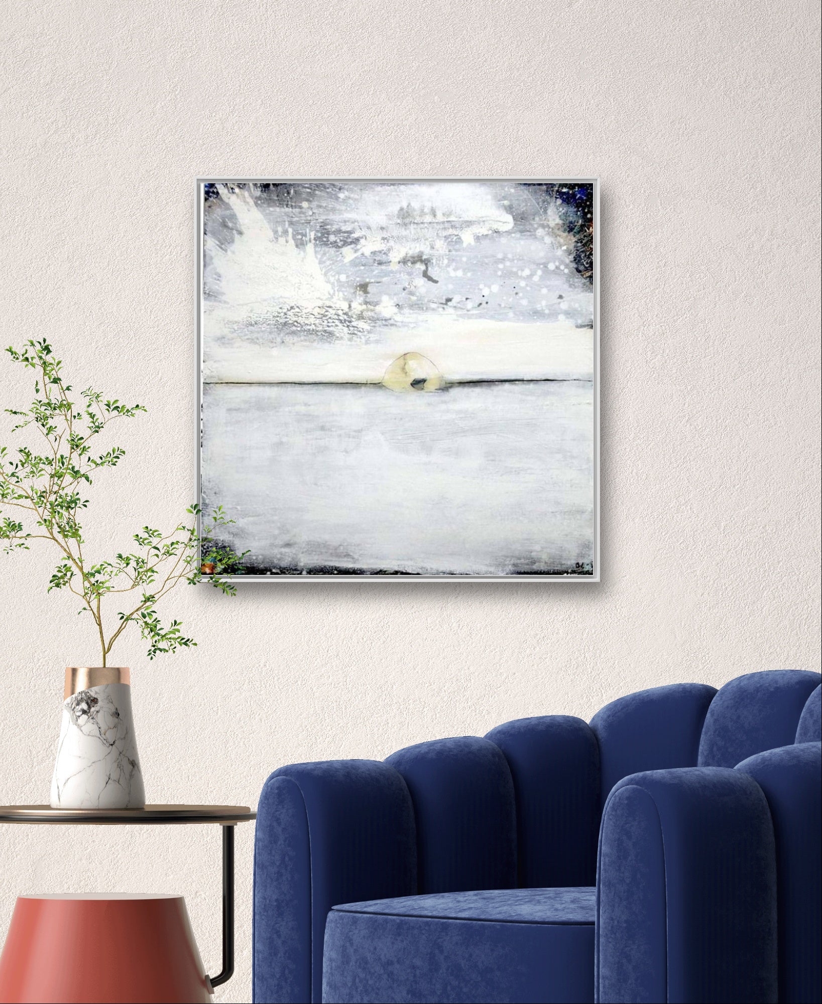 Personalisierte Auftragskunst und Gemälde: weisse-grosse-moderne-bilder – Kategorie: Originalgemälde – Hersteller: