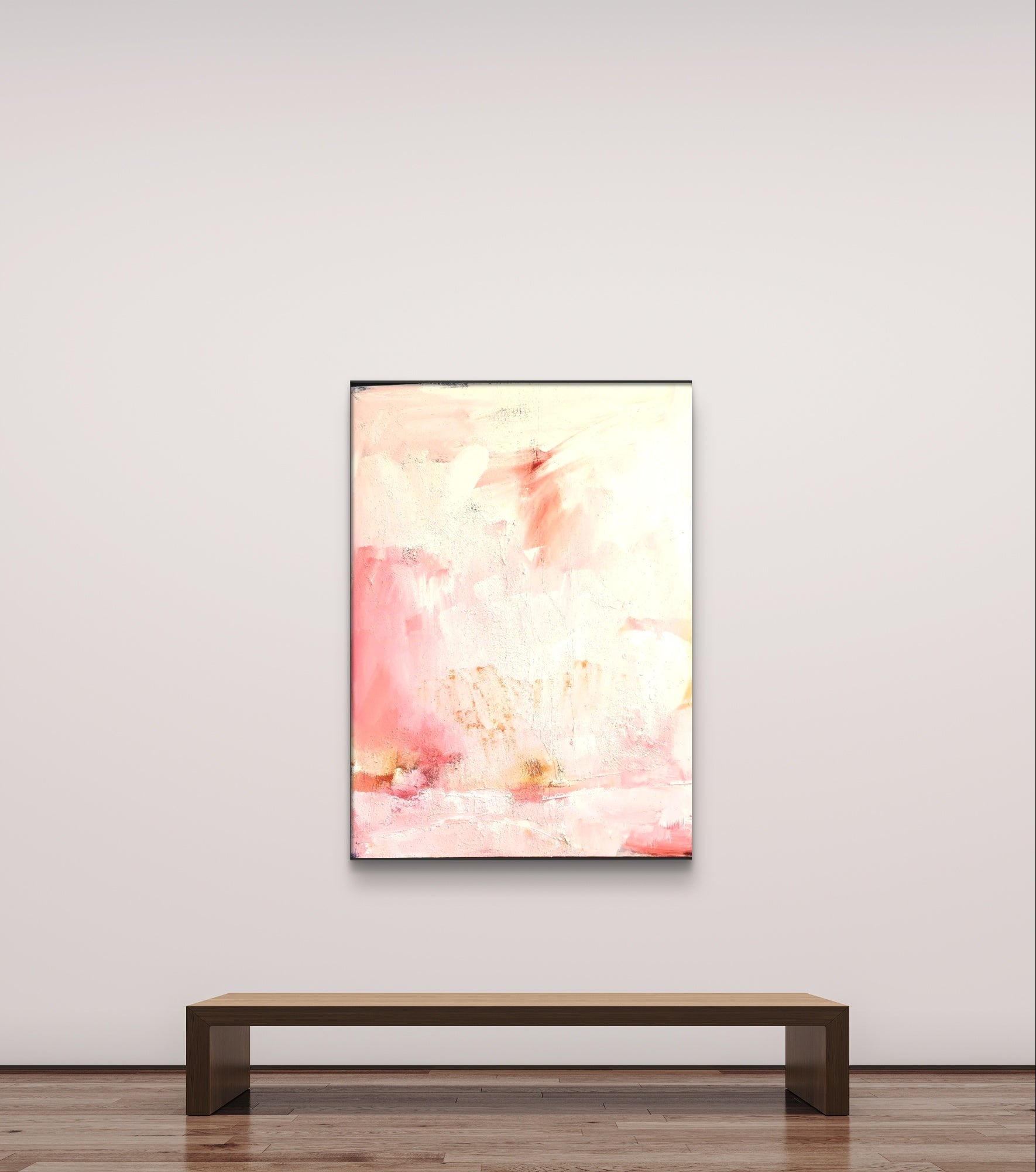 Personalisierte Auftragskunst und Gemälde: rosa-pastell-bilder-kaufen – Kategorie: Originalgemälde – Hersteller: Conny Wachsmann, Artist