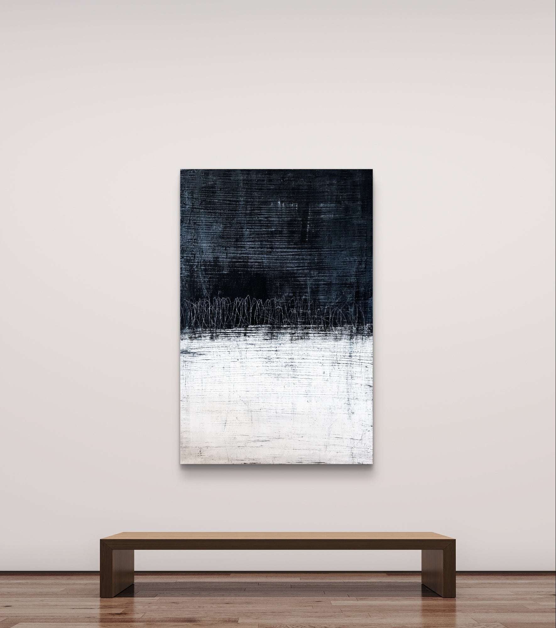 Schnelllebigkeit - schwarzweißes Bild nan cm – sofort verfügbares Wandbild in nan, Seitenansicht als Statement Kunst im Esszimmer oder Flur