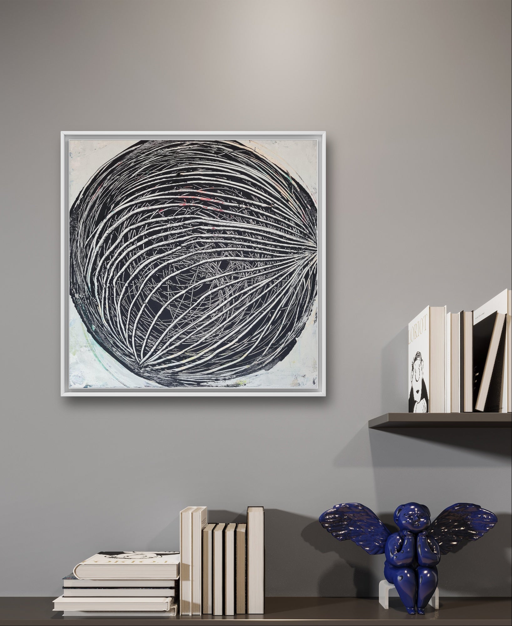 Durchsicht, Auftragskunst, abstrakte Bilder, Kunst, Abstrakte Kunst auf Leinwand, auftragsmalerei-modern-schwarzweiss, abstrakte Bilder kaufen 