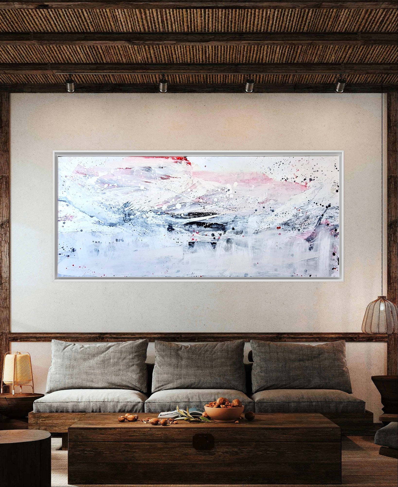 Personalisierte Auftragskunst und Gemälde: weisse-grosse-bilder-mit-schwung – Kategorie: Originalgemälde – Hersteller: