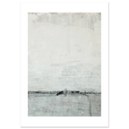 Abstraktes graues Poster "Klare Gedanken“ – Kunst für hohe Räume und große Wände