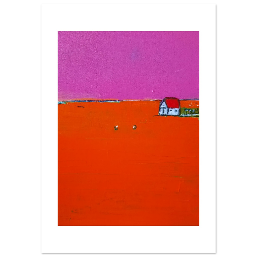  – handgemaltes Unikat als Wanddekoration mit natürlicher Farbkomposition