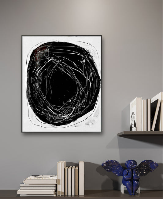 Die Kunst der Reduktion: Warum schwarz-weiß Fusionen zeitlose Schönheit ausstrahlen,abstrakte große Leinwandbilder abstrakte Bilder kaufen ,