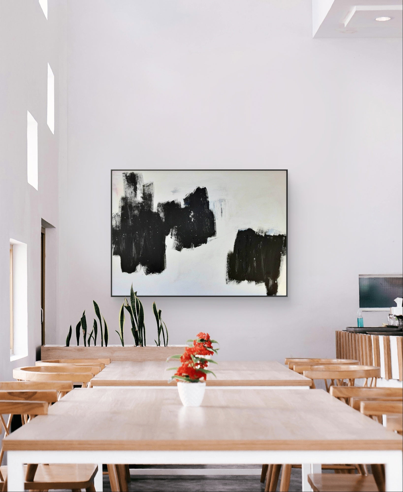 Detailaufnahme Großes schwarzweiß Bild - Freie Bahn – direkt lieferbares Acrylbild in nan, moderne Wandkunst für Interior Design