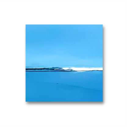 Ruhe und Weite: Abstrakte Landschaftsmalerei in Blau und Grün,abstrakte große Leinwandbilder abstrakte Bilder kaufen ,
