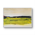 Abstraktes Gemälde in Beige und Olive – Kunst für hohe Räume und große Wände