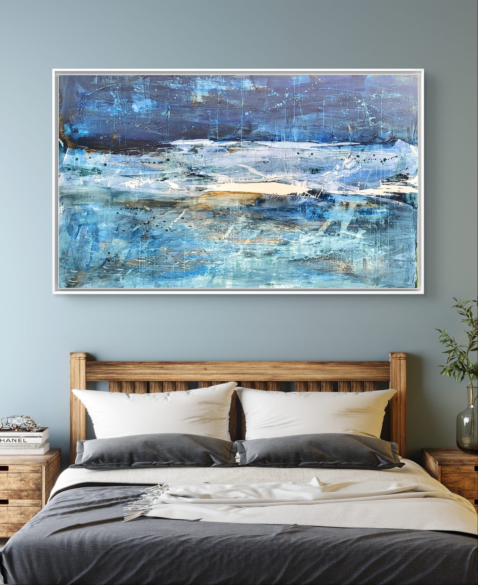 Personalisierte Auftragskunst und Gemälde: gruenes-grosses-bild-abstrakte-kunst – Kategorie: Originalgemälde – Hersteller: 