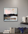 Abstraktes Gemälde – Herbstlandschaft – Moderne Kunst für offene Wohnbereiche