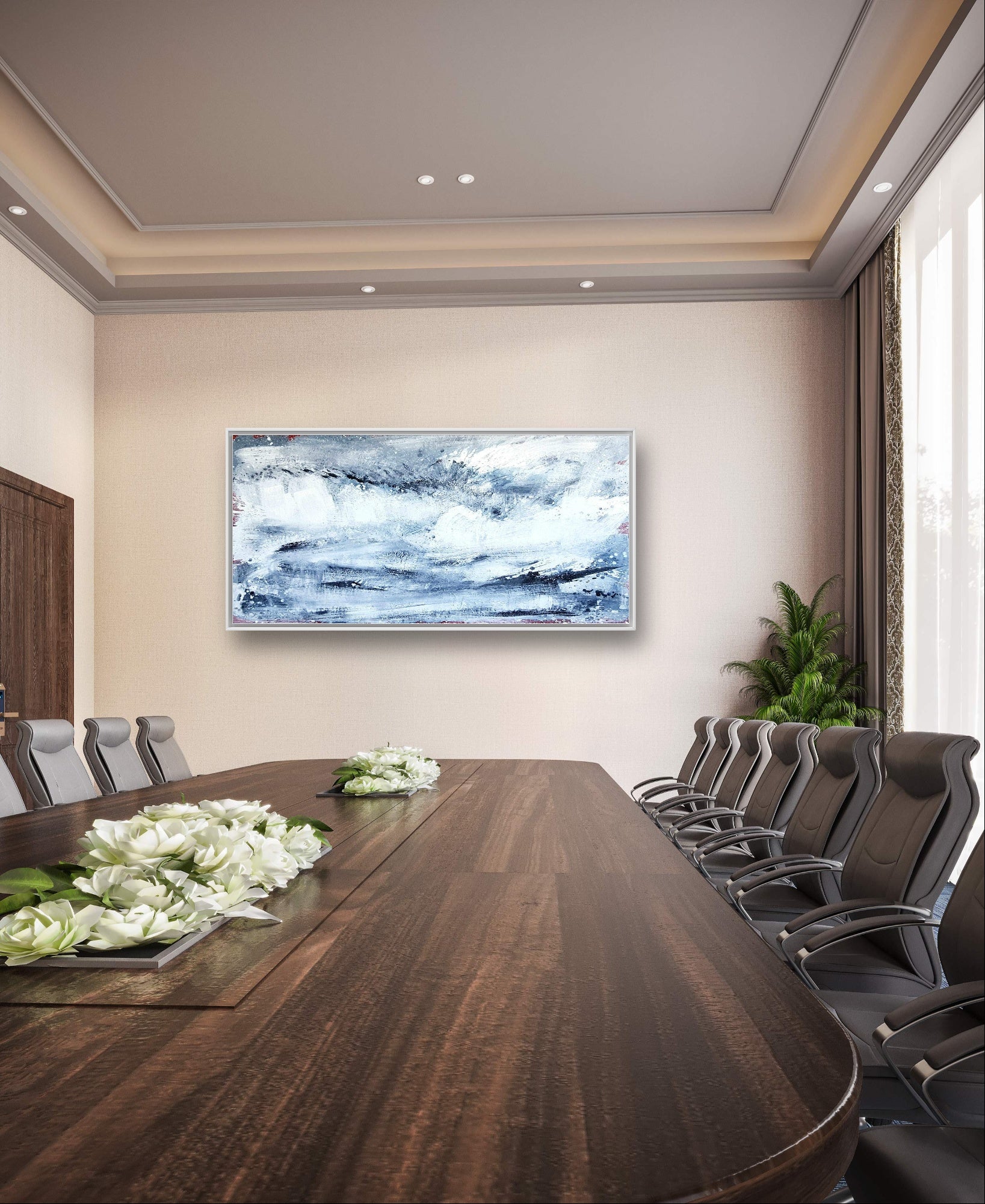 Personalisierte Auftragskunst und Gemälde: blaue-grosse-bilder-modern – Kategorie: Originalgemälde – Hersteller: