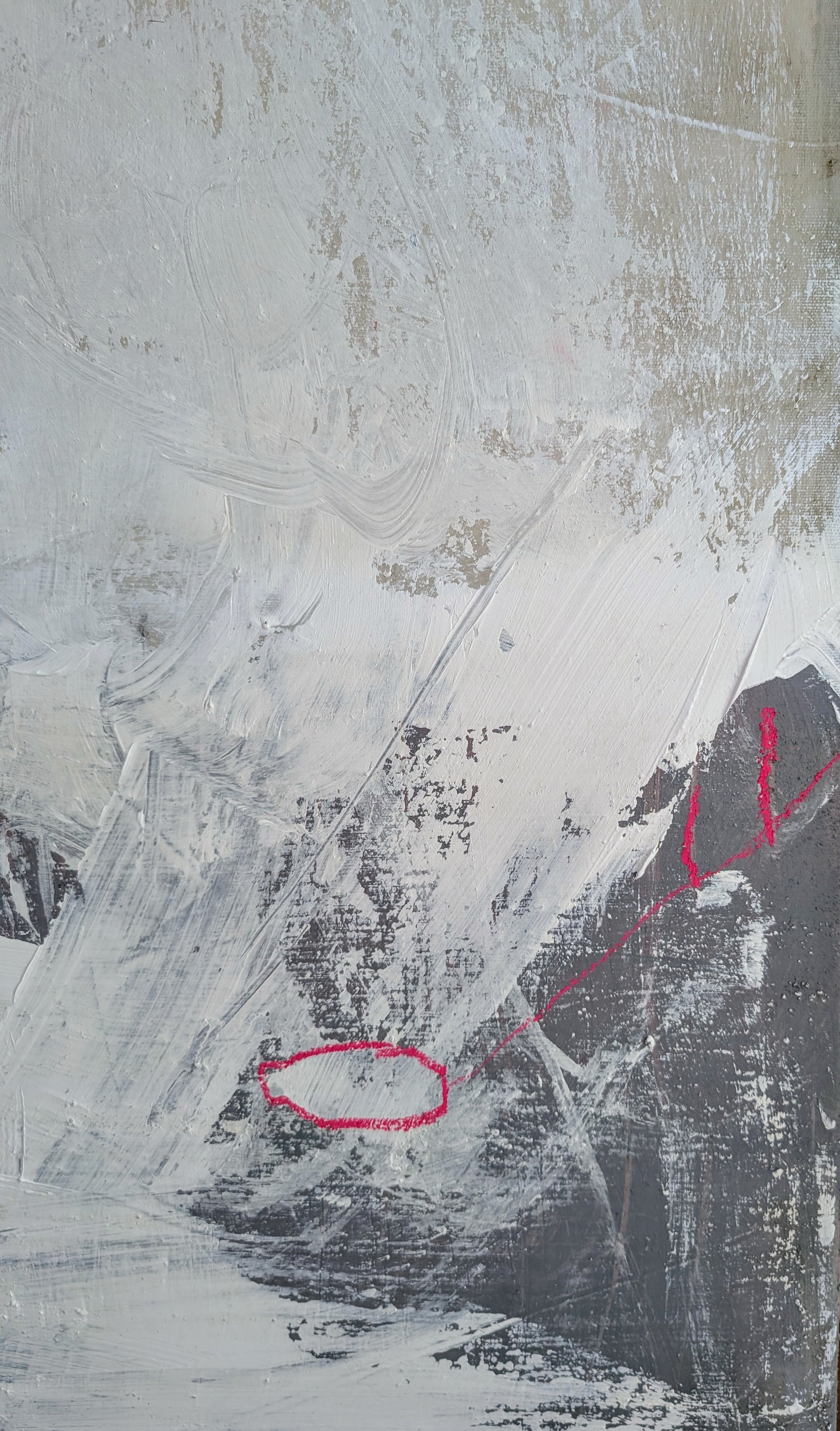 Zwischen uns das Licht – sofort versandbereites Leinwandbild in nan, großes Kunstwerk für moderne Wohnräume