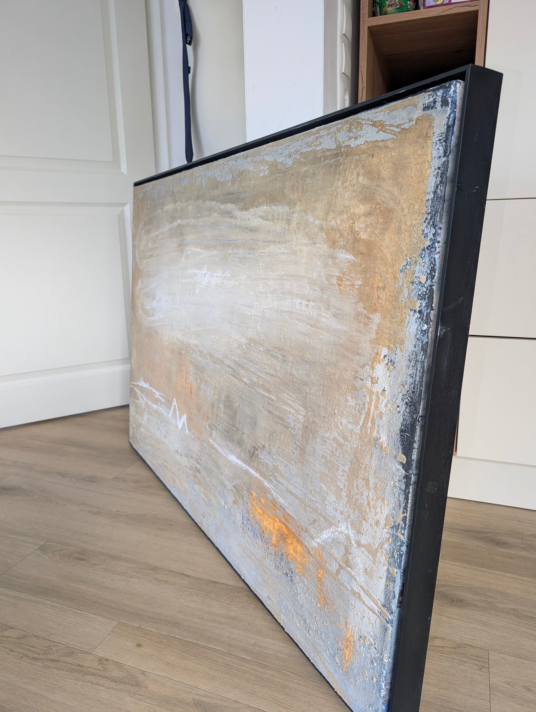 Bild in beige ✦ International ausgestelltes Unikat (Singulart-Kollektion)
