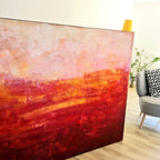 Abstraktes Gemälde für Loft – Freies Spiel 200x135cm – Loft Einzelstück Verfügbar – Moderne Kunst für offene Wohnbereiche
