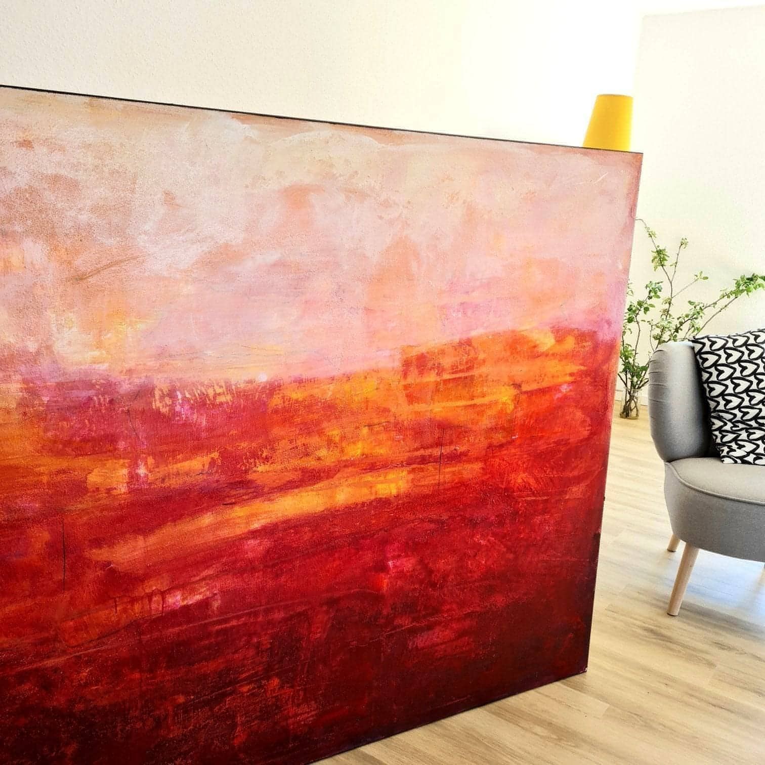 Abstraktes Gemälde für Loft – Freies Spiel 200x135cm – Loft Einzelstück Verfügbar – Moderne Kunst für offene Wohnbereiche