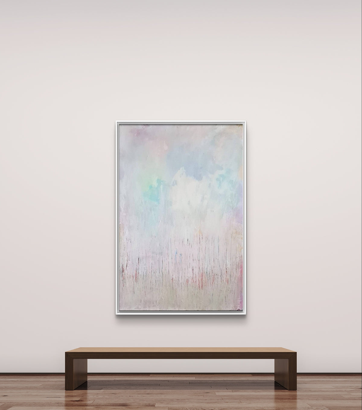 Zwei in einem Boot – modernes Leinwandbild, Detailansicht Motiv 1.0. Große weiße Pastellbilder
„Zwei in einem Boot“ ist für mich ein sehr persönliches Werk. Die Pastelltöne und die ruhige S