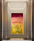 Personalisierte Auftragskunst und Gemälde: gelbes-rotes-bild – Kategorie: Originalgemälde – Hersteller: 