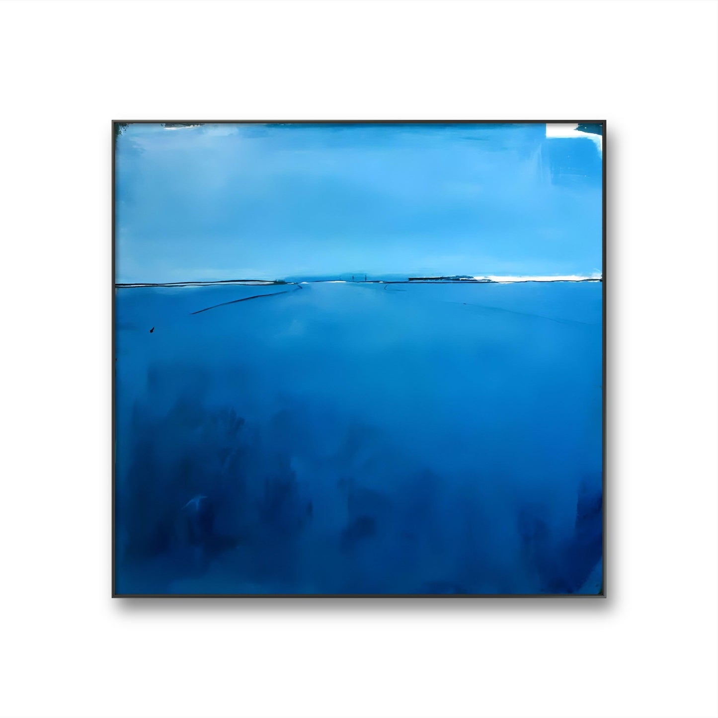 Ruhe und Weite: Abstrakte Landschaftsmalerei in Blau und Grün,abstrakte große Leinwandbilder abstrakte Bilder kaufen ,
