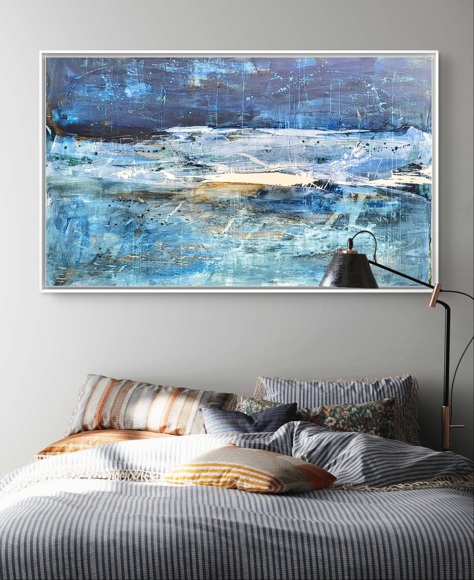 Personalisierte Auftragskunst und Gemälde: gruenes-grosses-bild-abstrakte-kunst – Kategorie: Originalgemälde – Hersteller: 