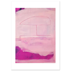Abstraktes pinkes Poster "Sommerhusche“ – Individuelles Wandbild für modernes Wohnen