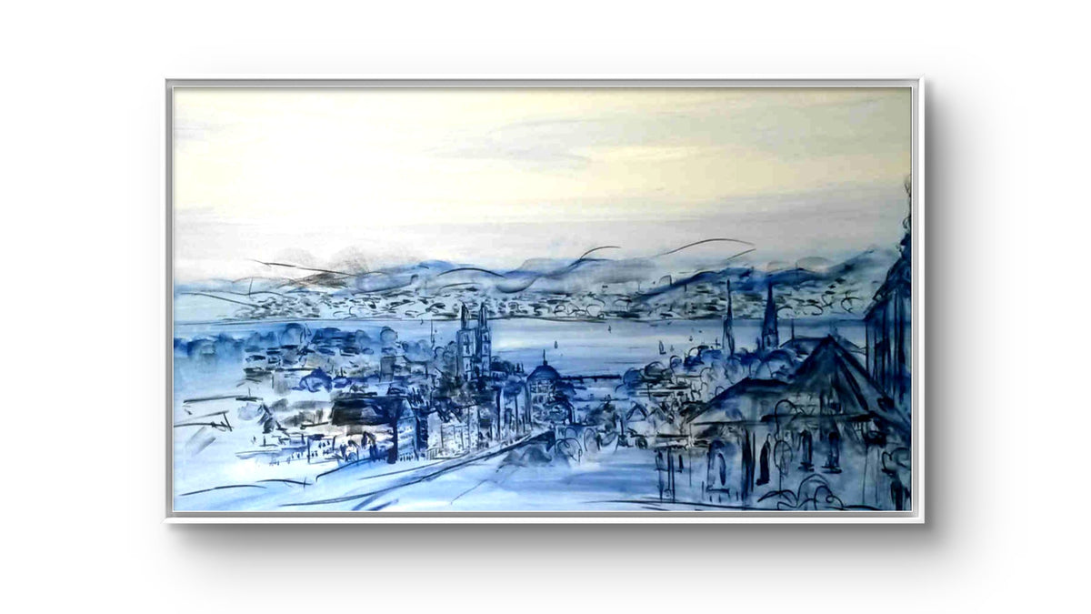 Lieblingsgebirge – modernes Leinwandbild, Detailansicht Motiv 1.0. Ich gestalte für Sie ein Gebirgsgemälde, das die Atmosphäre und den Charakter Ihrer Lieblingslandschaft wiedergibt. Die 