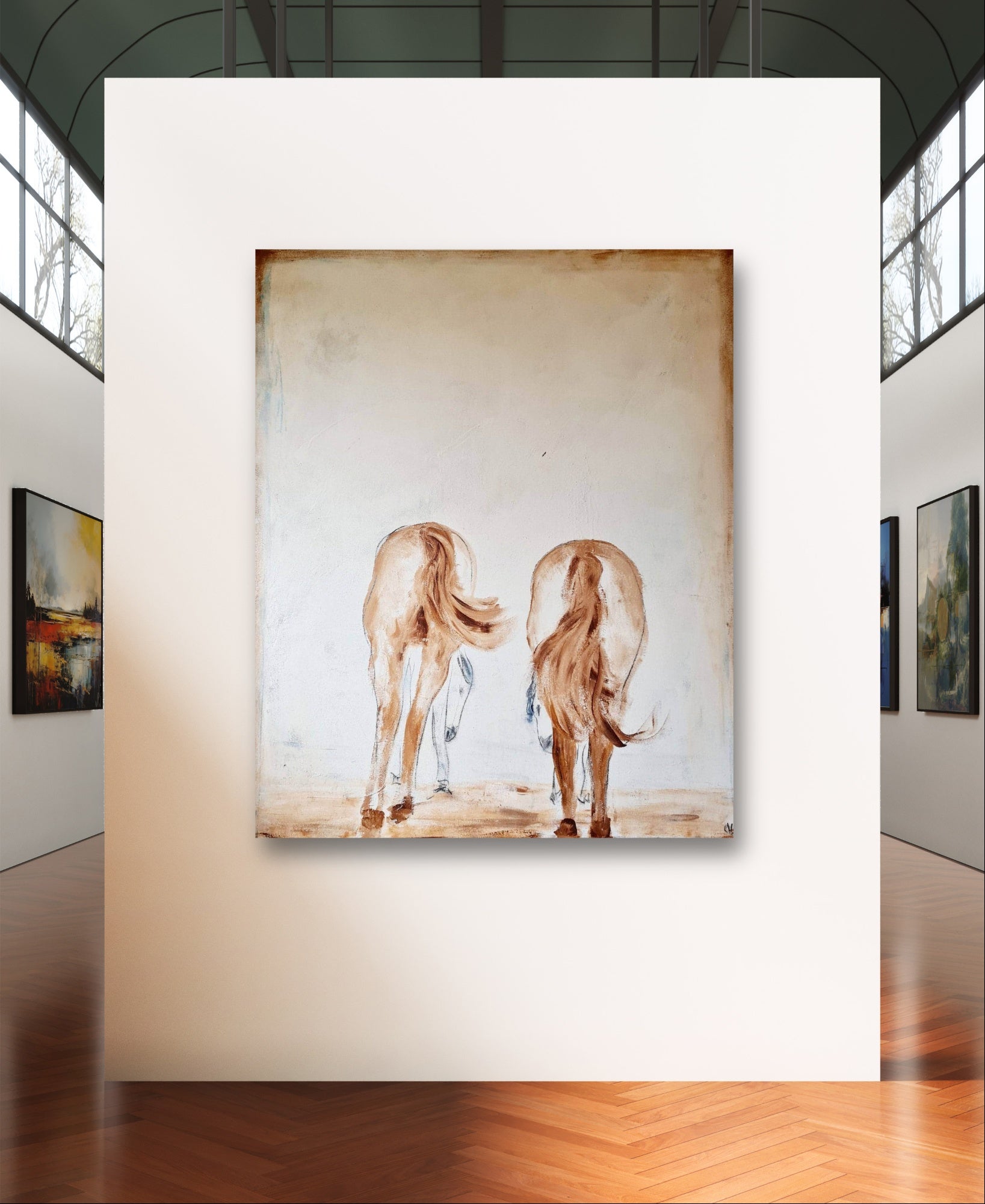 Personalisierte Auftragskunst und Gemälde: grosses-pferdebild – Kategorie: Originalgemälde – Hersteller: Conny Wachsmann, Artist