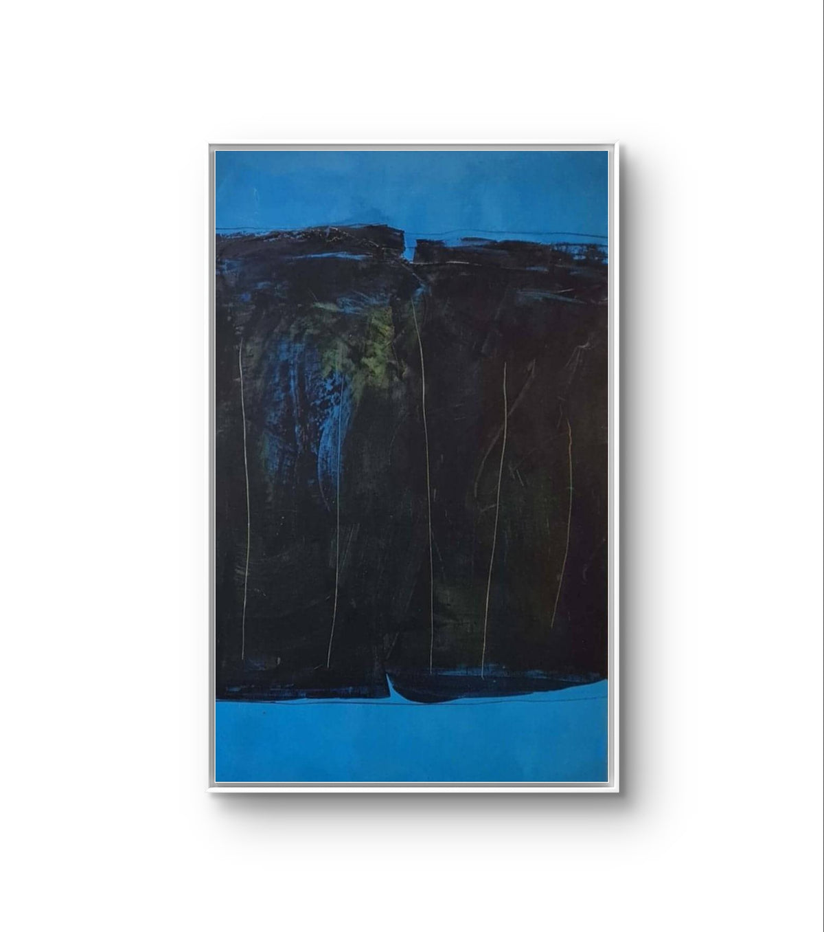 Der Berg ruft – modernes Leinwandbild, Detailansicht Motiv 1.0. Dieses großformatige Gemälde (160 x 100 cm) spiegelt die Lebensreise mit all ihren Etappen und Herausforderungen wider. 