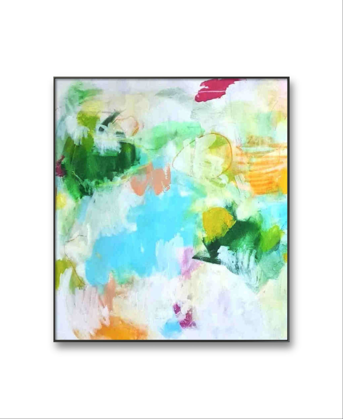 Frühlingswandern – modernes Leinwandbild, Detailansicht Motiv 1.0. Frühlingsenergie – Lebendige Farben und harmonische Atmosphäre
Pastellartige Nuancen bringen Frische in den Raum und ver