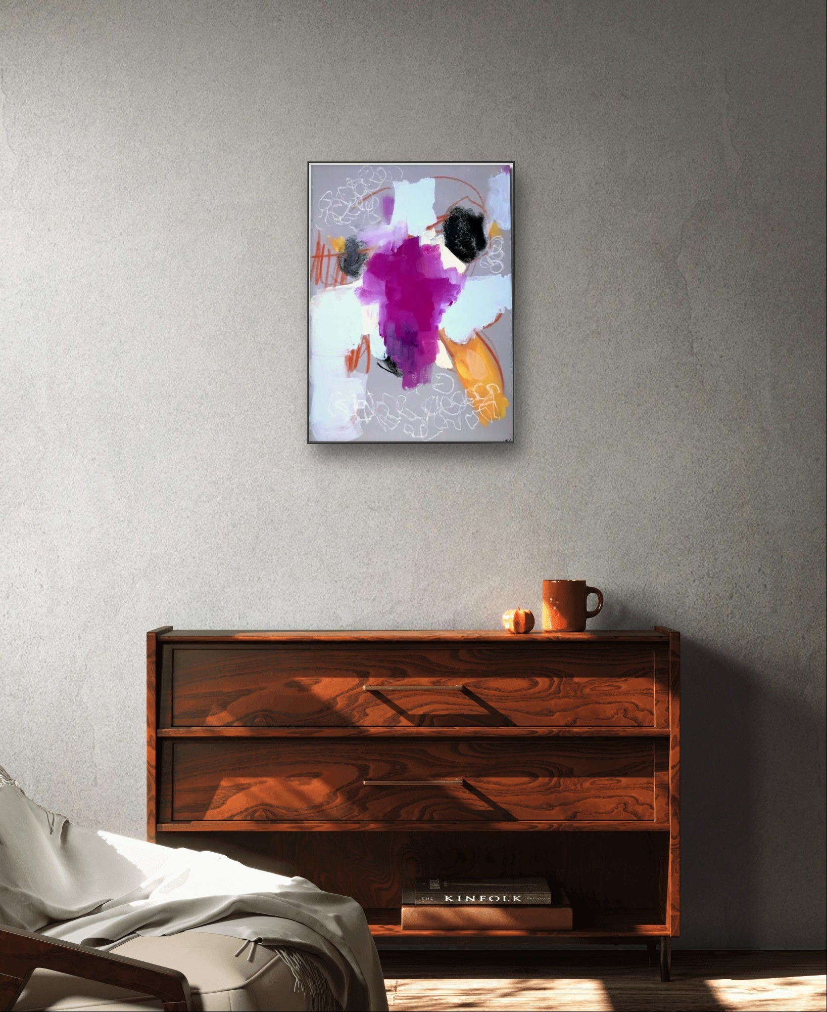 Personalisierte Auftragskunst und Gemälde: bild-modern-mit-schaf – Kategorie: Originalgemälde – Hersteller: