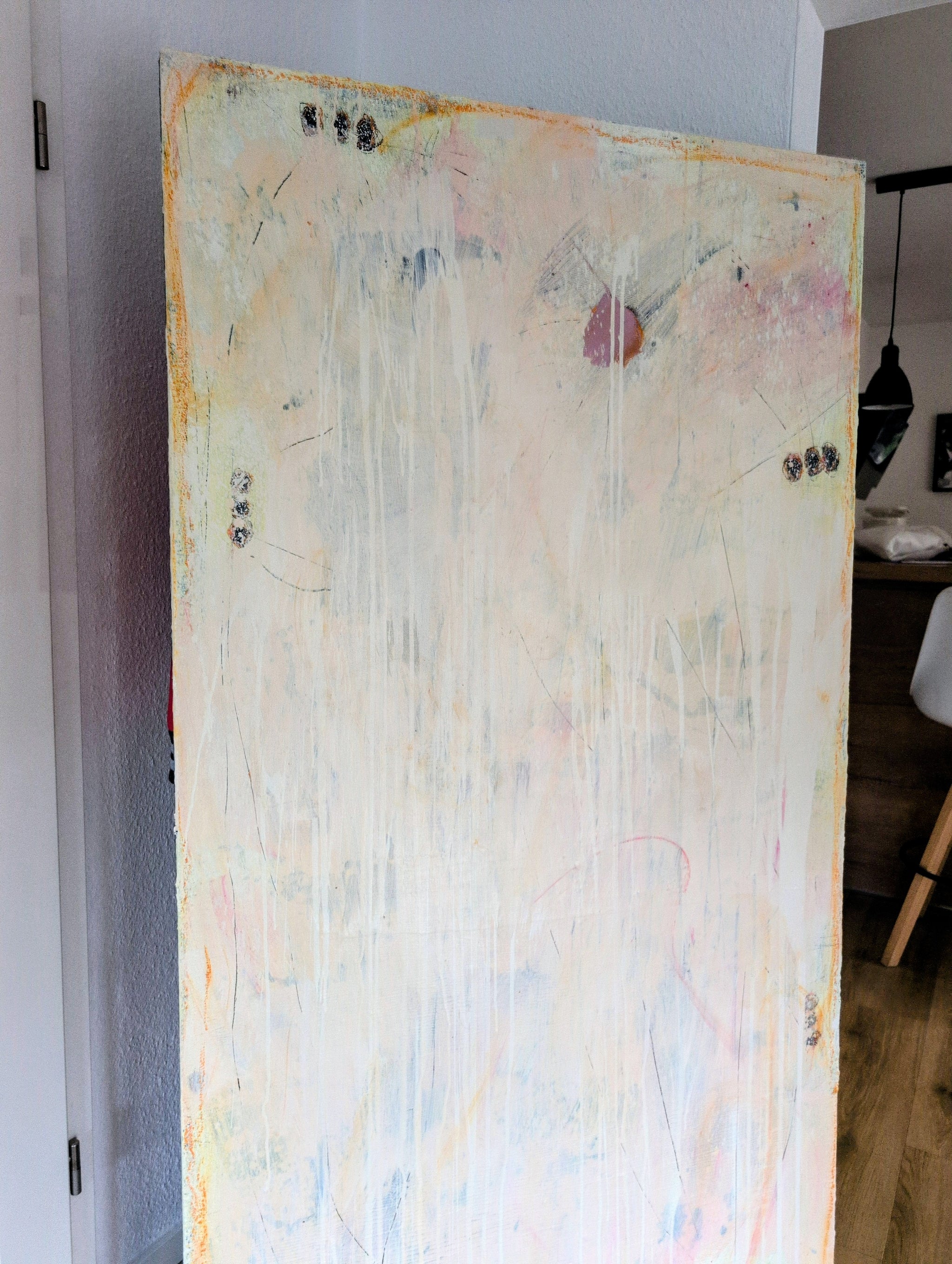 Eichhörnchentanz - 180 x 100 cm – sofort versandbereites Leinwandbild, großes Kunstwerk für moderne Wohnräume