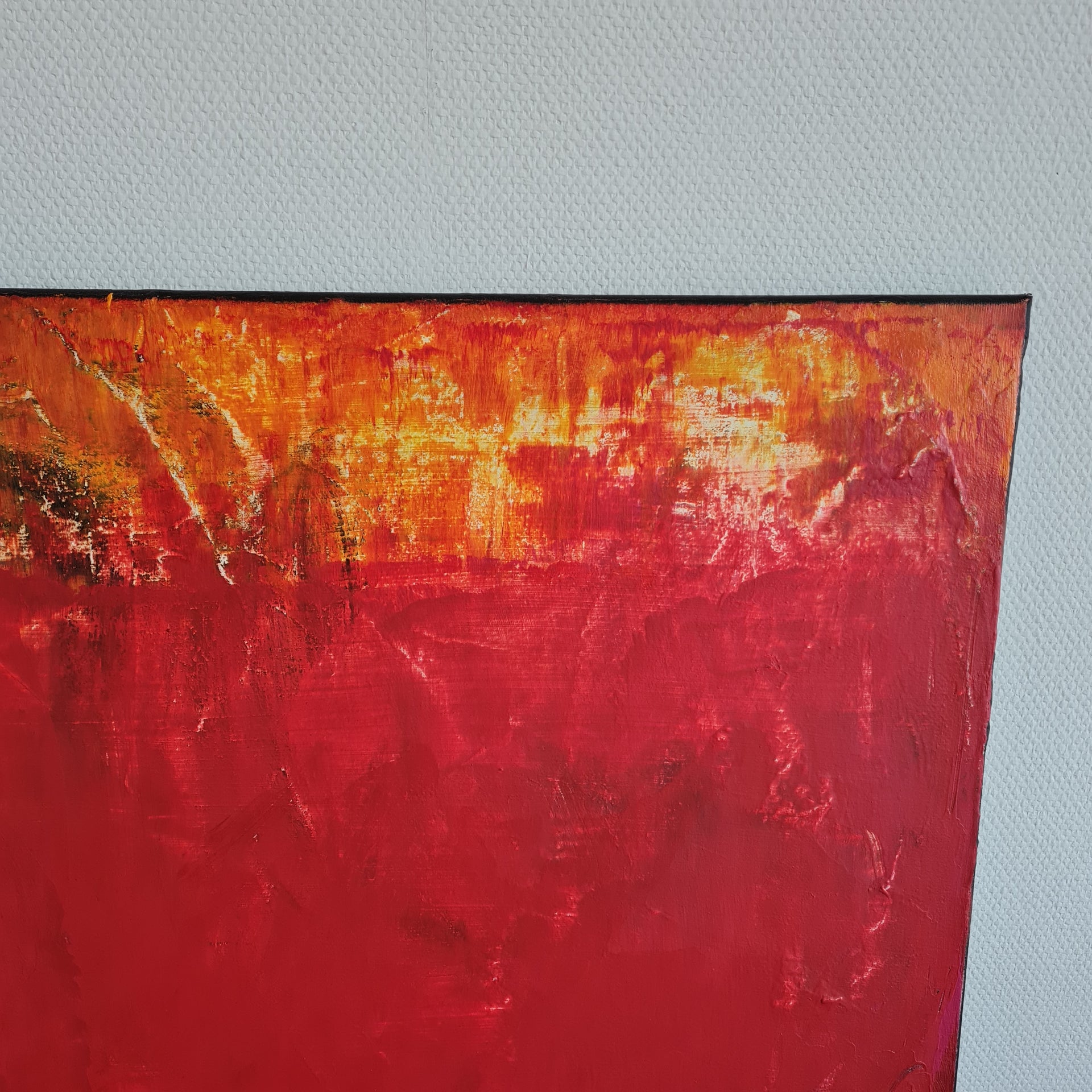 Warme Herbstsonne, Auftragskunst, abstrakte Bilder, Kunst, Bilder auf Leinwand, rotes-abstraktes-bild, abstrakte Bilder kaufen 