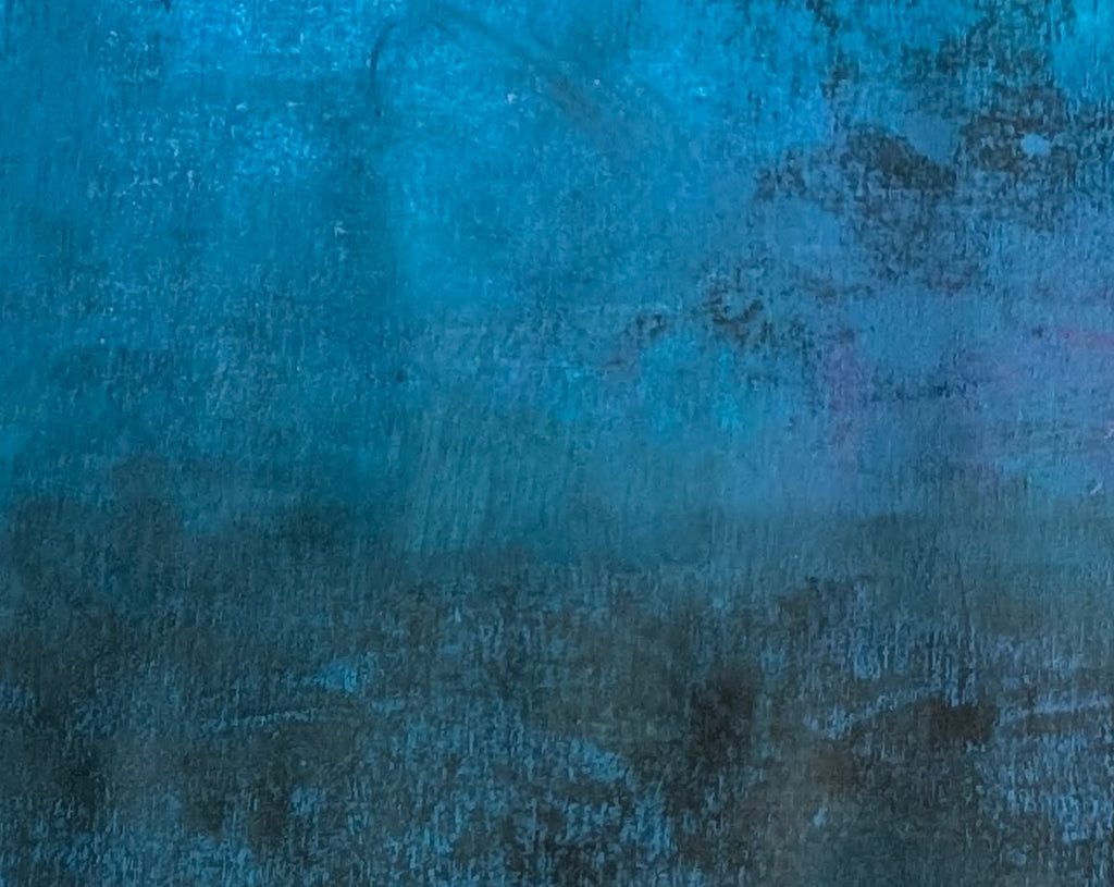 Blaue Studie auf Rolle