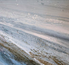 nahaufnahme Modernes blaues Wandbild, abstraktes Gemälde für ruhige Wohnräume