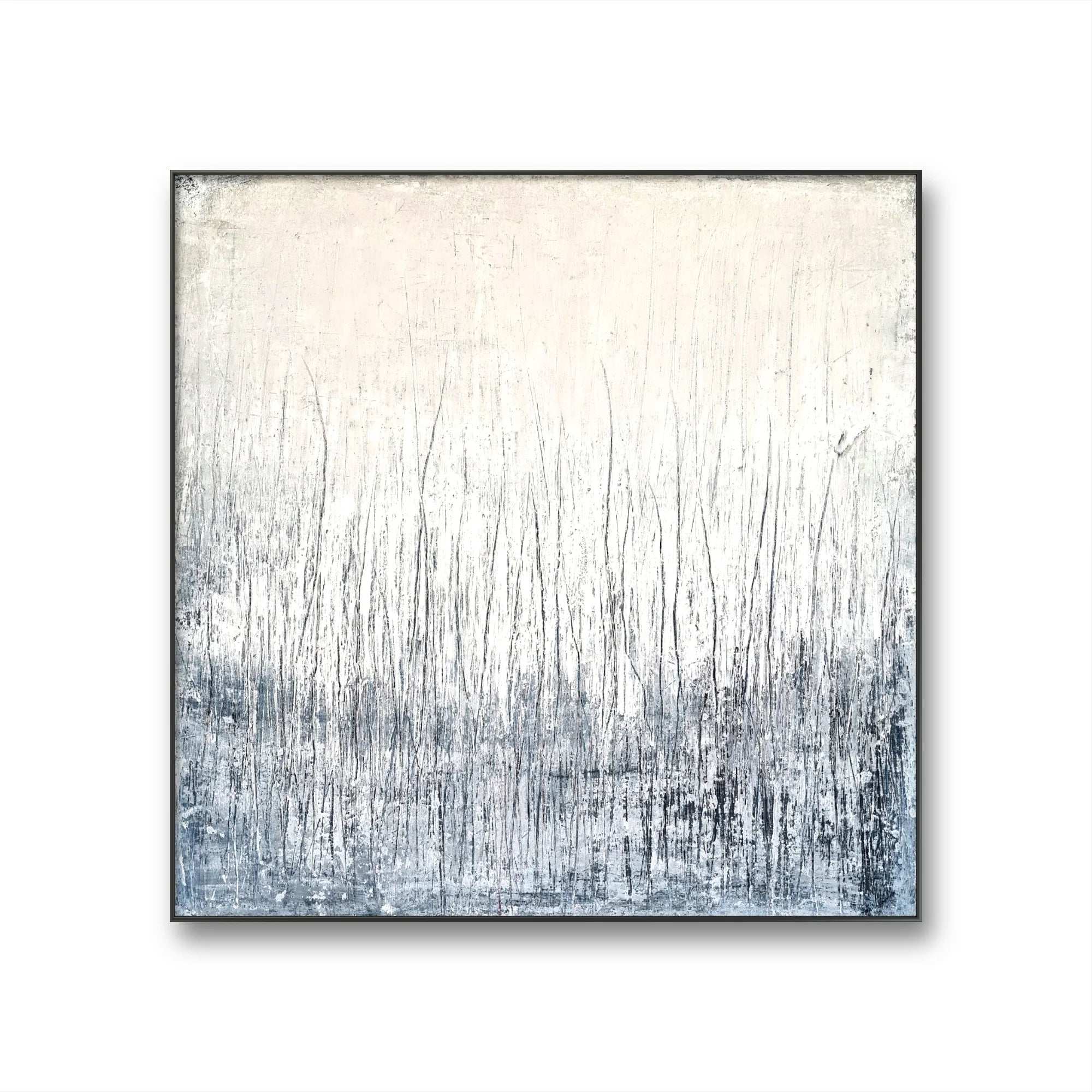 Abendparty am Strand - weiß graues Bild – modernes Leinwandbild, Detailansicht Motiv 1.0. Abstrakte Strandlandschaft – Auftragsmalerei

Dieses abstrakte Gemälde entspringt meiner eigenen künstlerischen Interpre