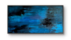 Blaues Bild für Sofa – Individuelles Wandbild für modernes Wohnen