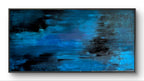 Blaues Bild für Sofa – Abstrakte Wandkunst über Sofa