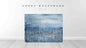  vorhandenes Unikat: Winterplatz / 130 x 110 cm / blau  abstrakte acrylbilder auf leinwand