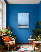 Neu!!!! Blaues abstraktes Gemälde – Nordtag - Studienreihe – Moderne Kunst für offene Wohnbereiche