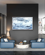Personalisierte Auftragskunst und Gemälde: blaue-grosse-bilder-modern – Kategorie: Originalgemälde – Hersteller: