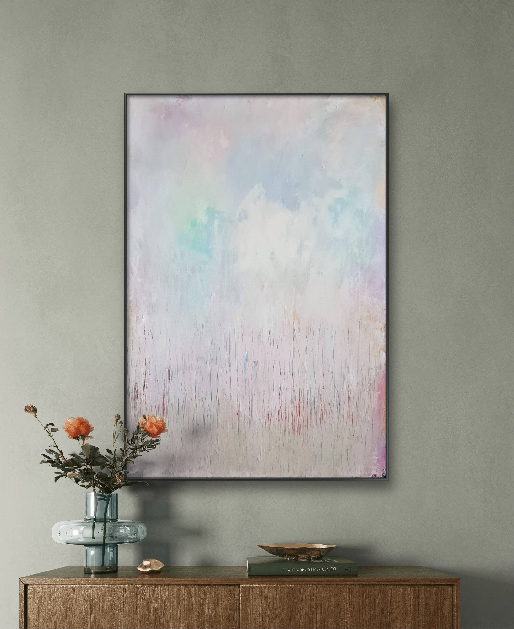 Personalisierte Auftragskunst und Gemälde: grosse-weisse-moderne-bilder-pastell – Kategorie: Originalgemälde – Hersteller: 