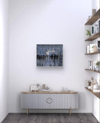 Personalisierte Auftragskunst und Gemälde: blaue-bilder-auftragskunst-lagerfeuer – Kategorie: Originalgemälde – Hersteller: 