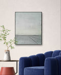 Graues abstraktes Strukturbild – XXL Kunstwerk als Blickfang im Wohnraum