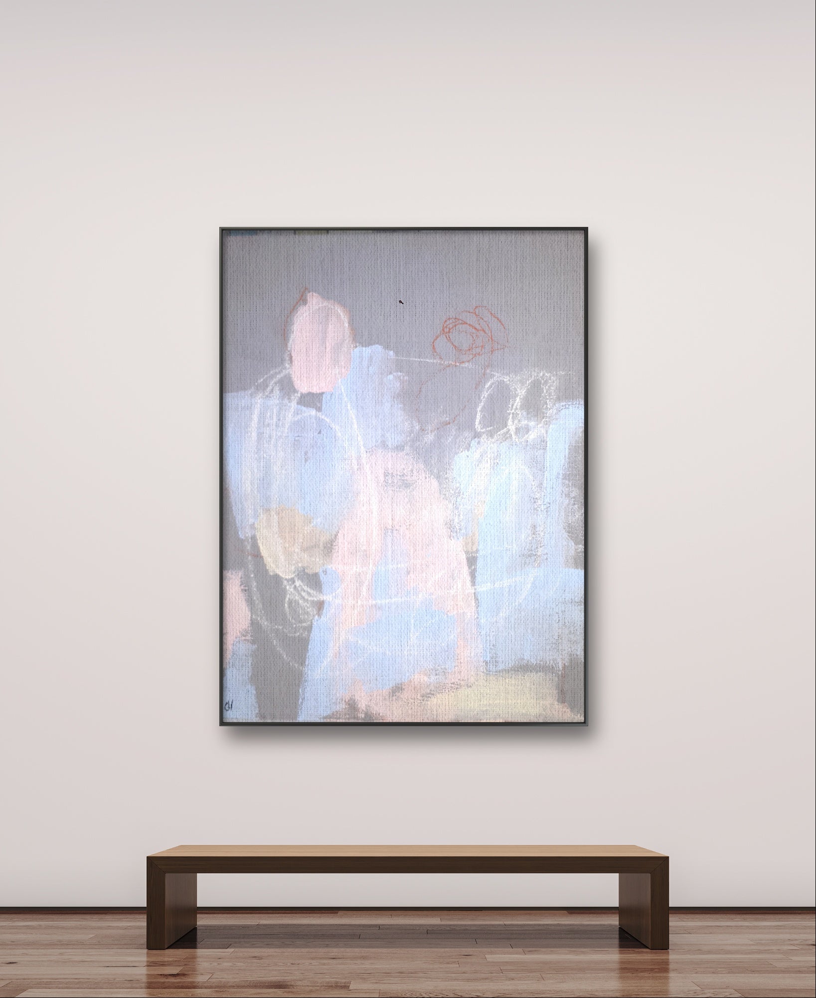 Personalisierte Auftragskunst und Gemälde: abstraktes-dezentes-bild-auftragskunst – Kategorie: Originalgemälde – Hersteller: Conny Wachsmann, Artist