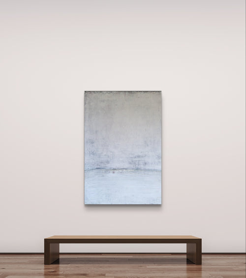 Abstraktes Gemälde – Licht Am Horizont – 130 X 90 Cm Schlafzimmer Einzelstück Verfügbar – Abstrakte Wandkunst über Sofa